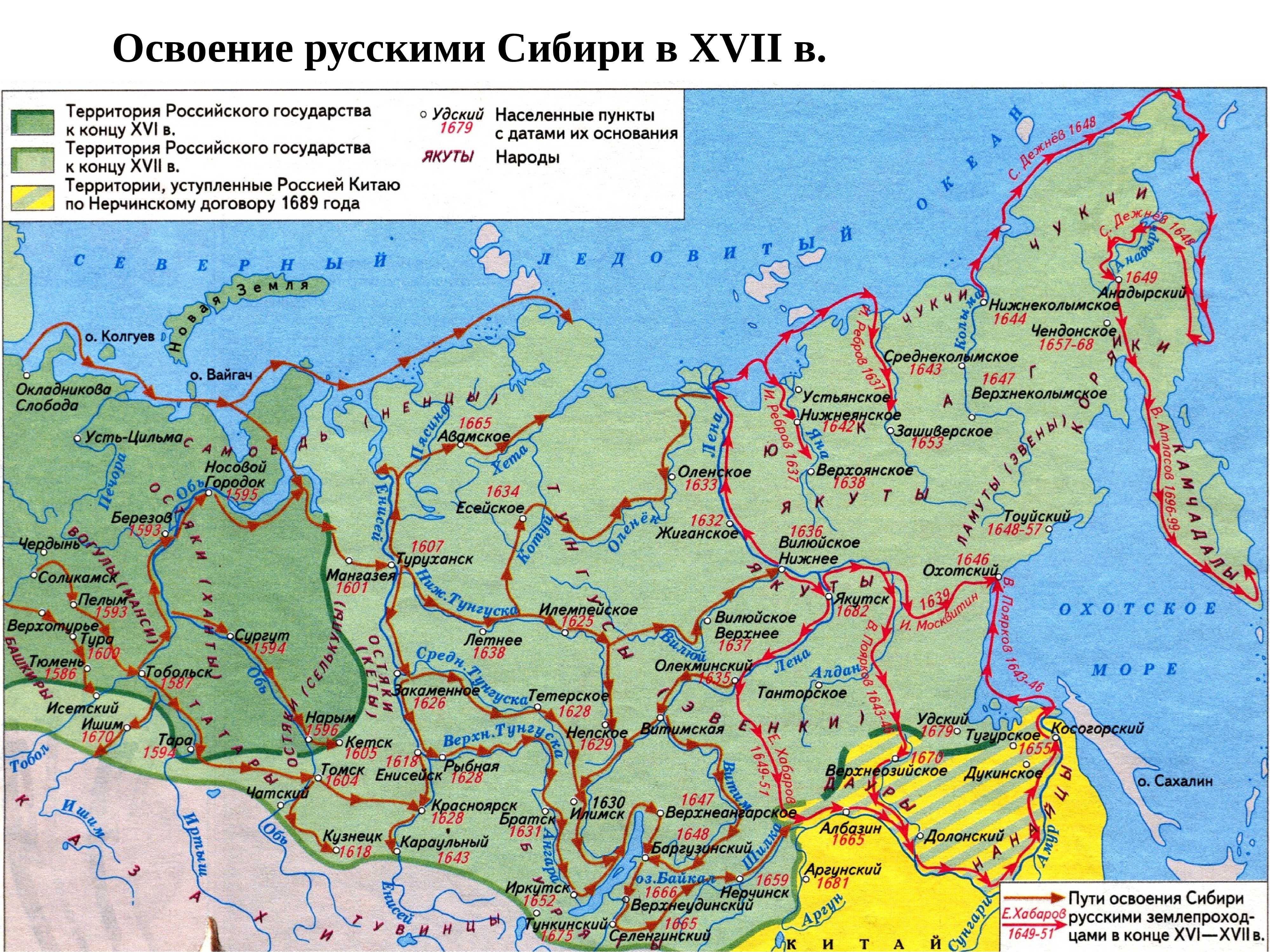 Россия - история освоения и заселения земель