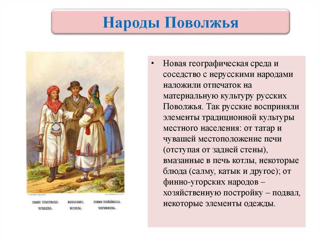 Доклад народы поволжья 4, 7, 9 класс сообщение