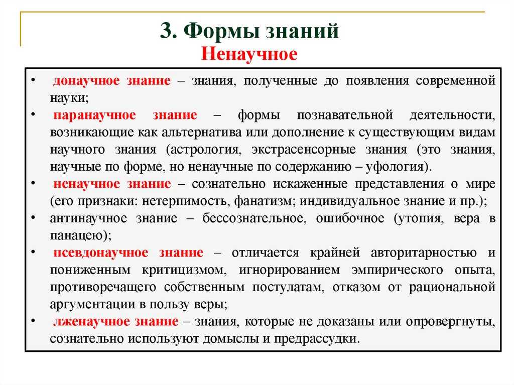 Что такое знание кратко