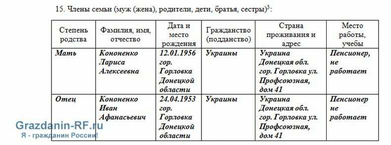 Что указать в графе "состав семьи" на анкете ребенка? | советы и рекомендации - деловой английский