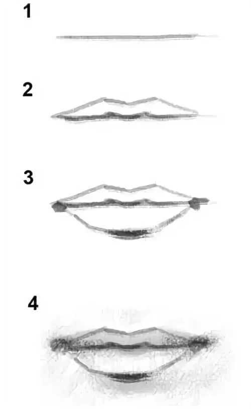 Как нарисовать губы поэтапно: инструкция для начинающих