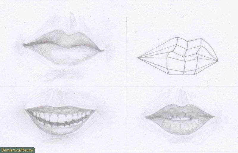 Как нарисовать губы карандашом: легкий пошаговый мастер-класс, как рисовать пухлые губы девушки для создания портрета