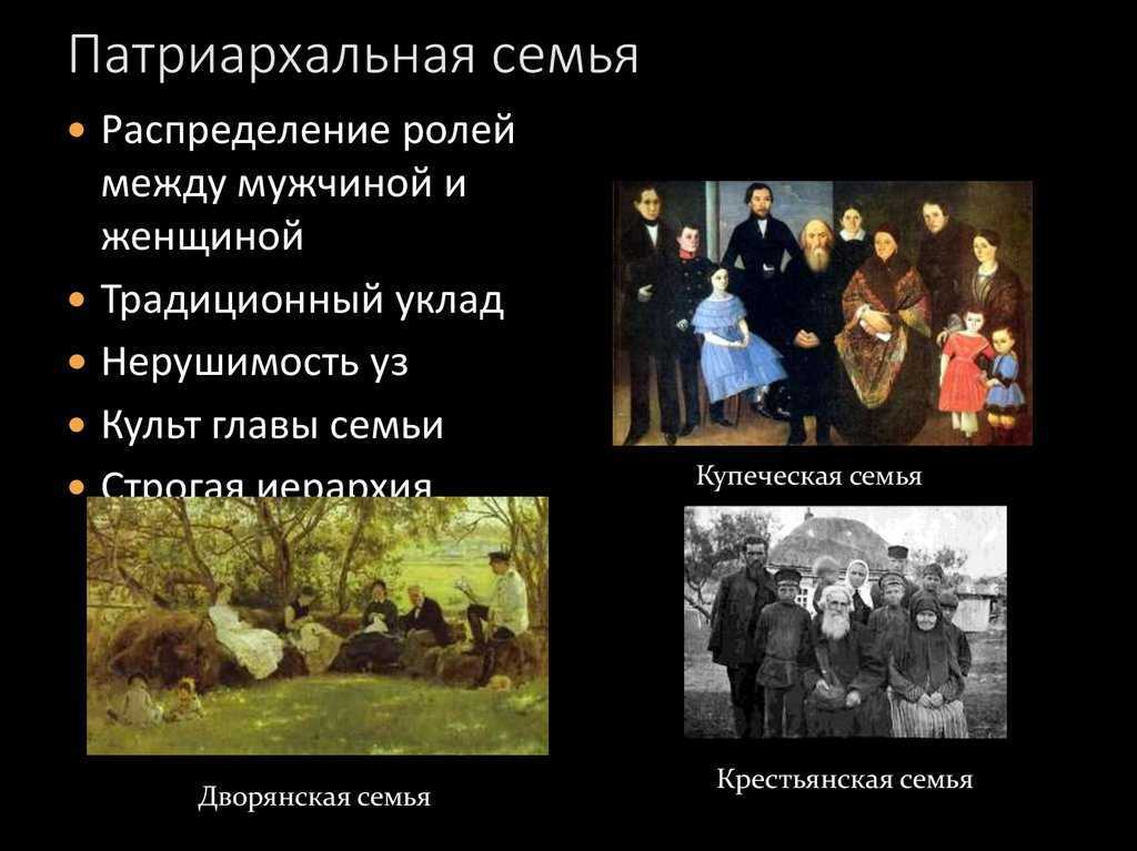 Традиционная, патриархальная и нуклеарная семья: признаки и характеристики