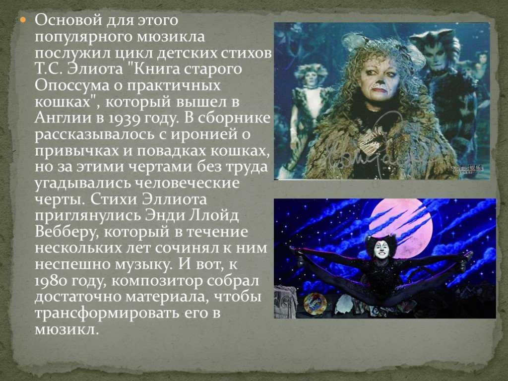 Бродвейский мюзикл "кошки": стоит посмотреть!