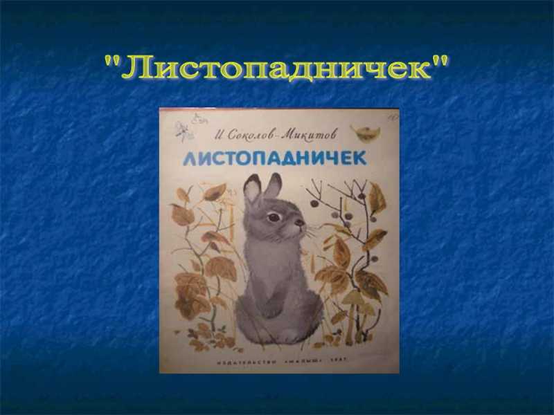 Листопадничек соколов микитов краткое содержание