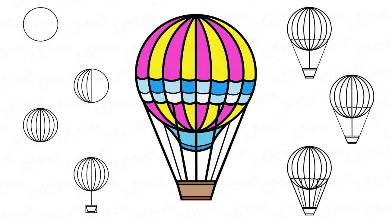 ✅ рисунок воздушного шара с корзиной для детей. как нарисовать воздушный шар пошагово? как нарисовать воздушные шары красиво - mariya-timohina.ru