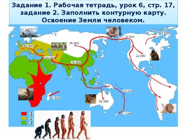 Как люди заселяли землю 7 класс география конспект кратко