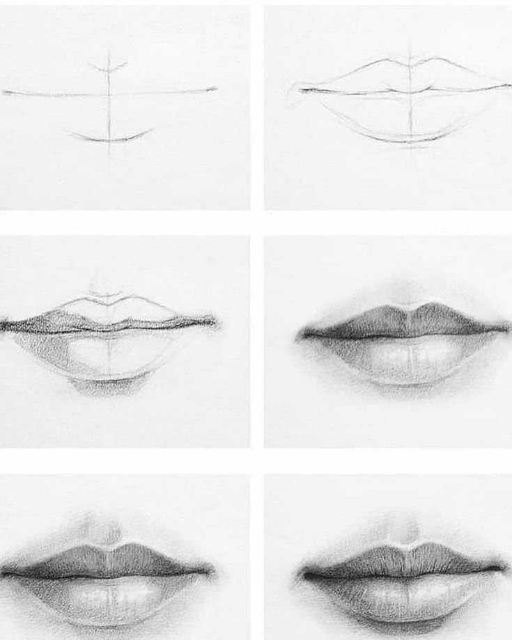 Как нарисовать губы карандашом? подробная инструкция с описанием + мастер-класс
