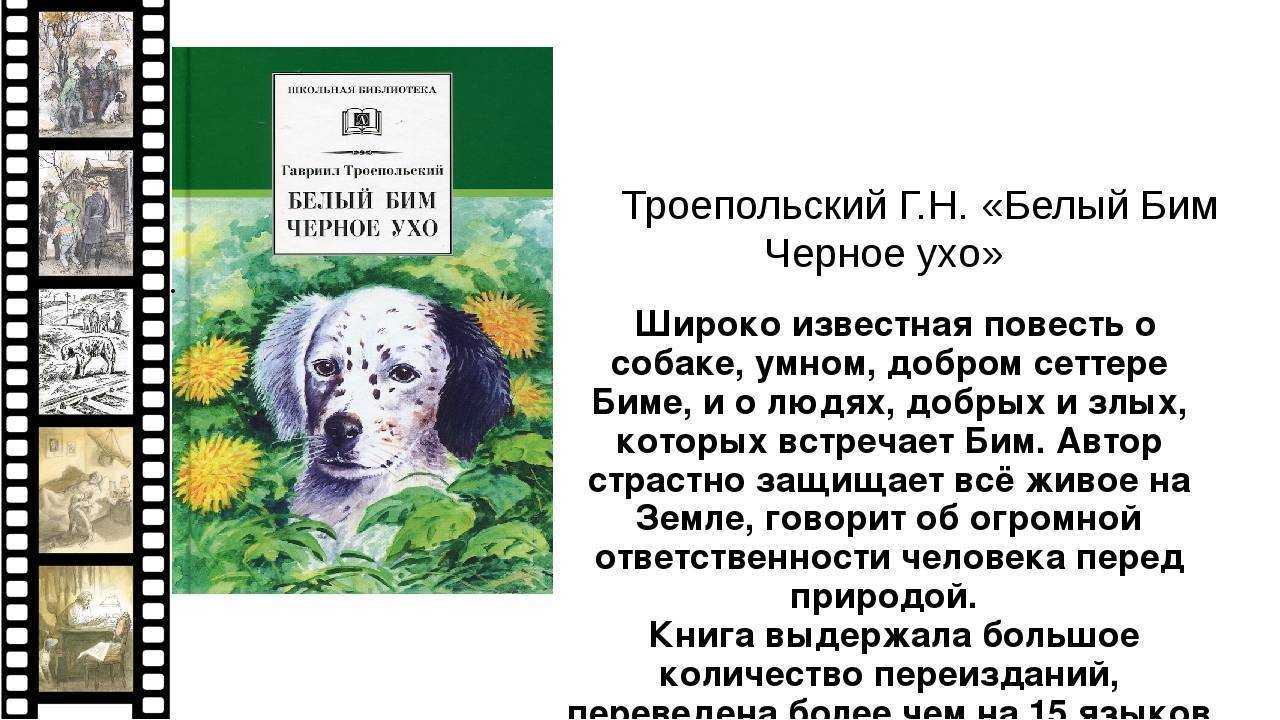 Краткое содержание повести «белый бим черное ухо» г. троепольского