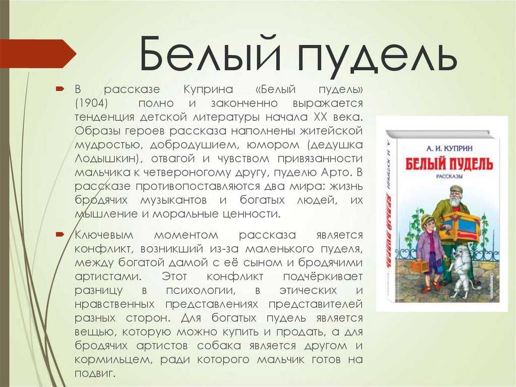 Творческая мастерская по рассказу александра ивановича куприна «белый пудель» презентация, доклад, проект