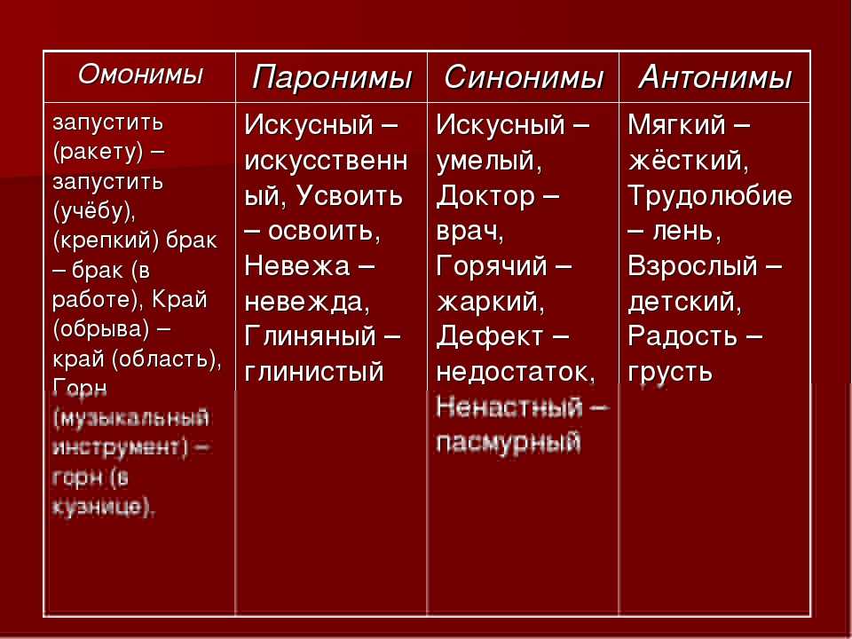 Точность речи и лексика русского языка