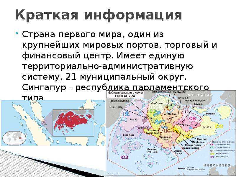 1.3 государственное устройство и политическая система сингапура. сингапур в системе международных экономических отношений - курсовая работа