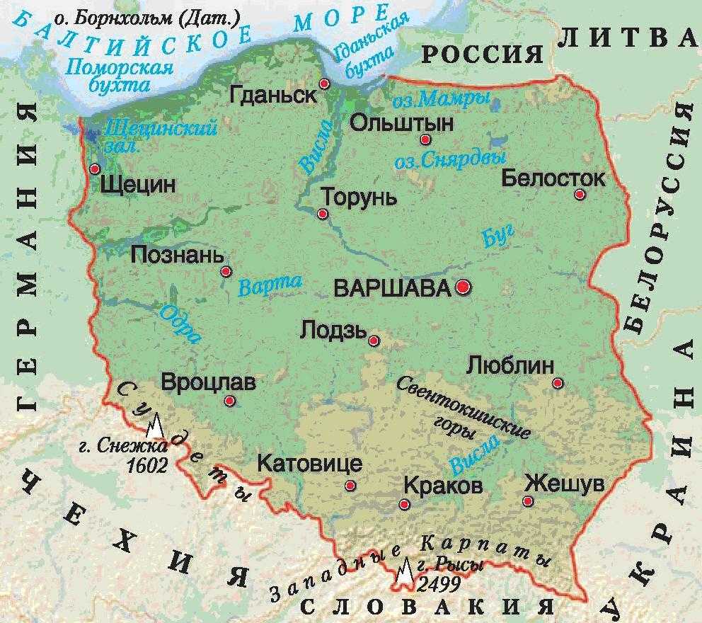 Рельеф, климат и природные зоны польши: особенности и характеристики