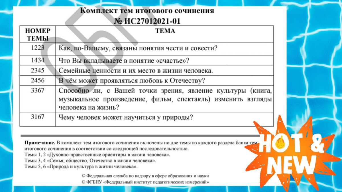 Итоговое сочинение по литературе в 2022 году: темы, направления