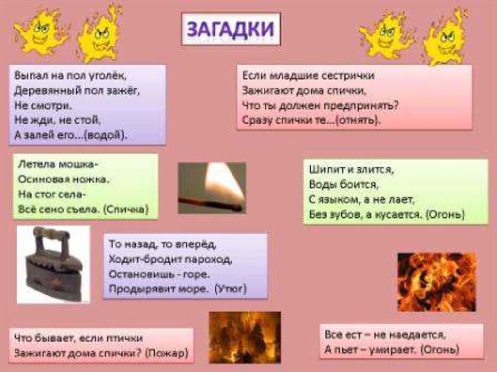 Загадки про безопасность дома