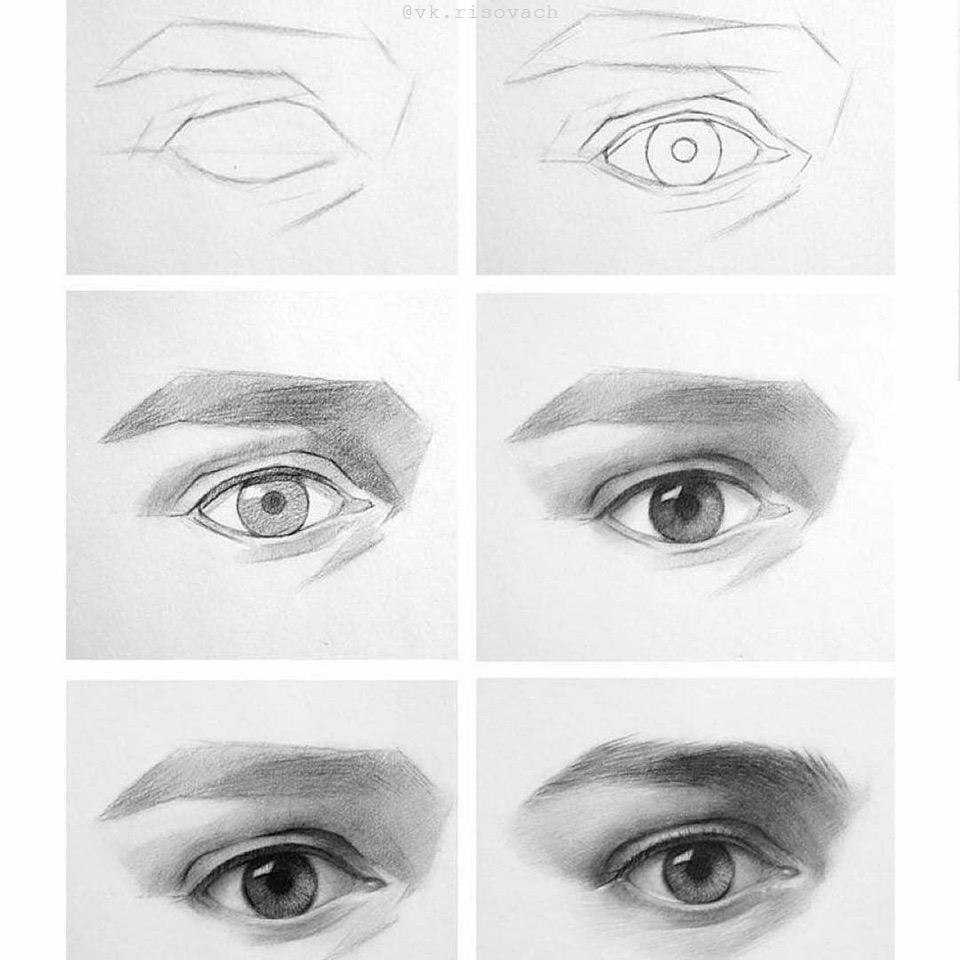 Как рисовать красивые глаза