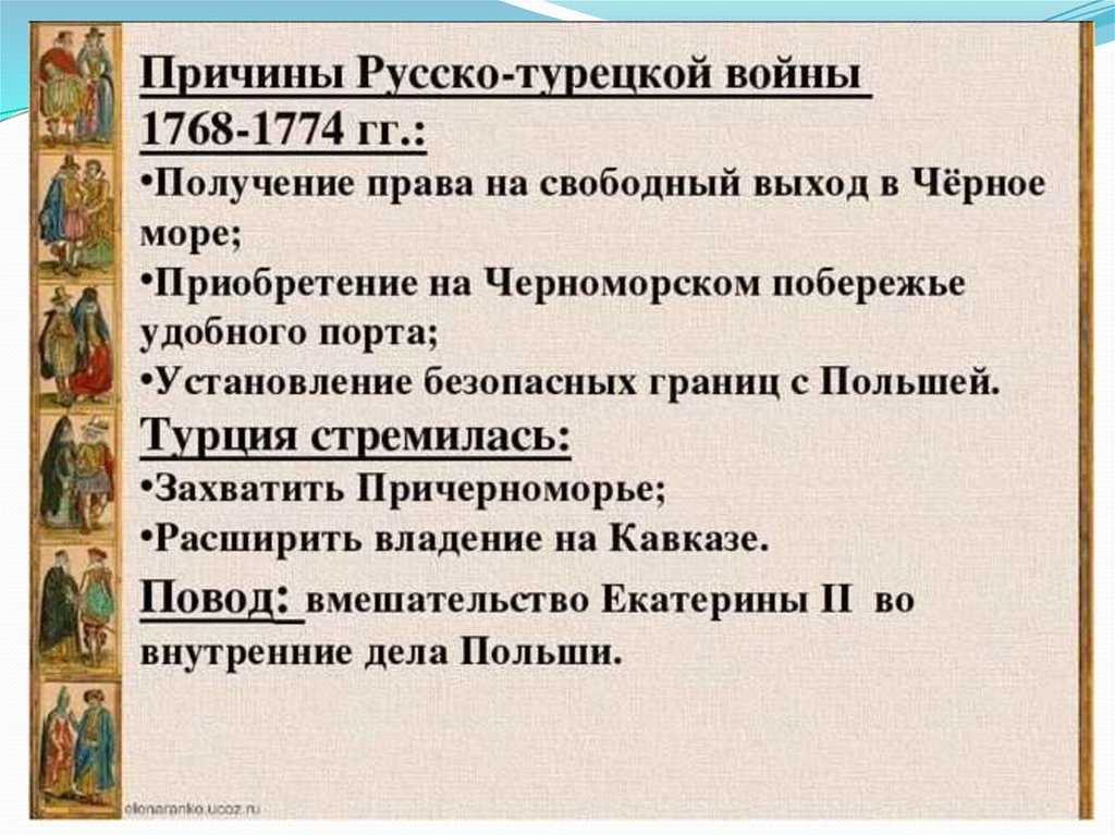 Русско-турецкие войны 18 и 19 века