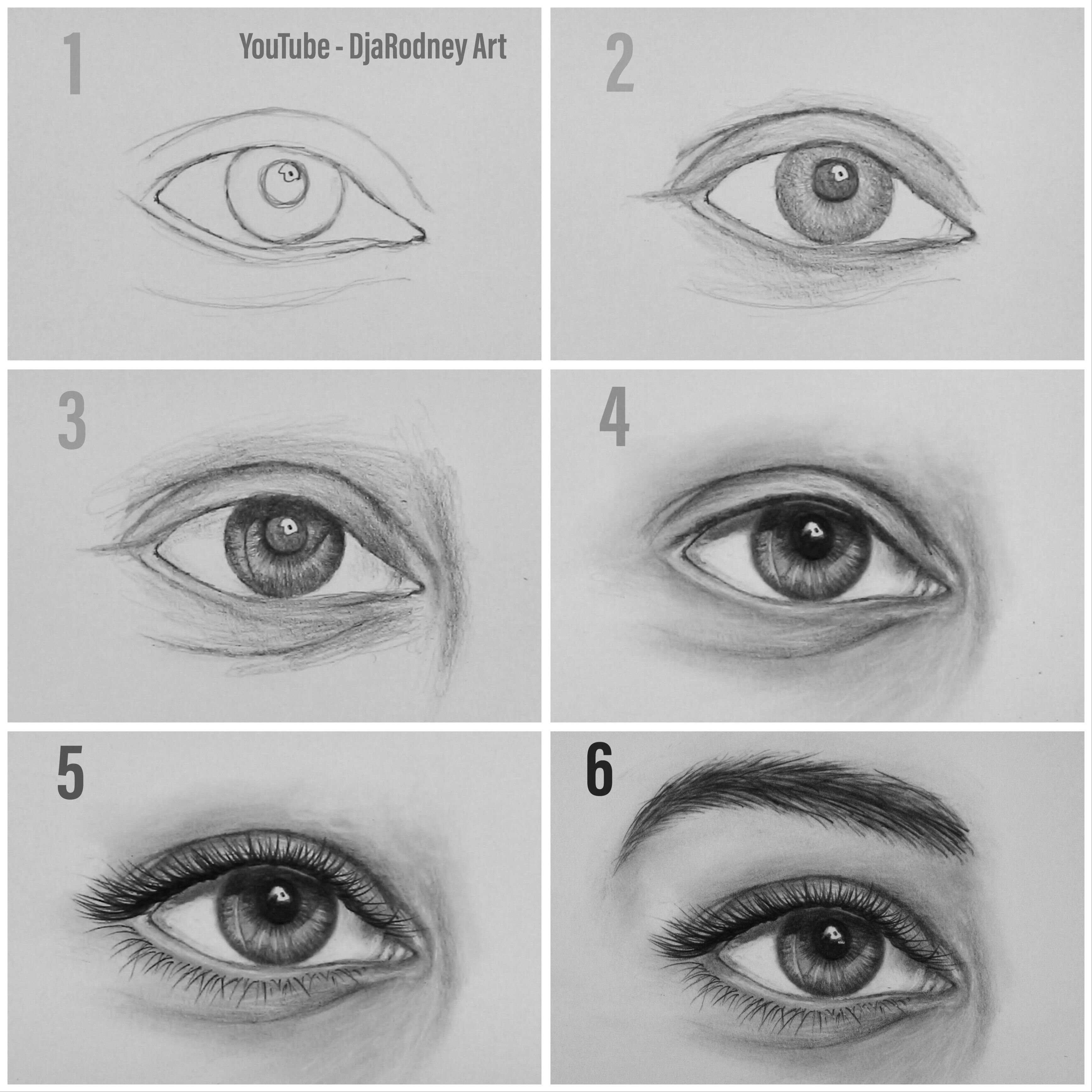 Как нарисовать глаза поэтапно карандашом. топ вариантов для начинающих