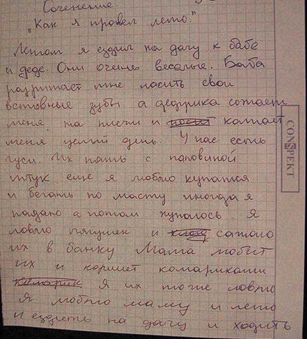 Сочинение как я провел лето