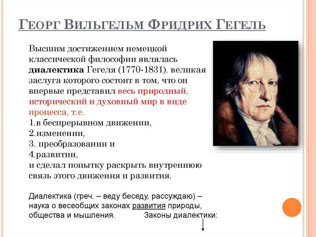 Краткий экскурс в диалектику гегеля