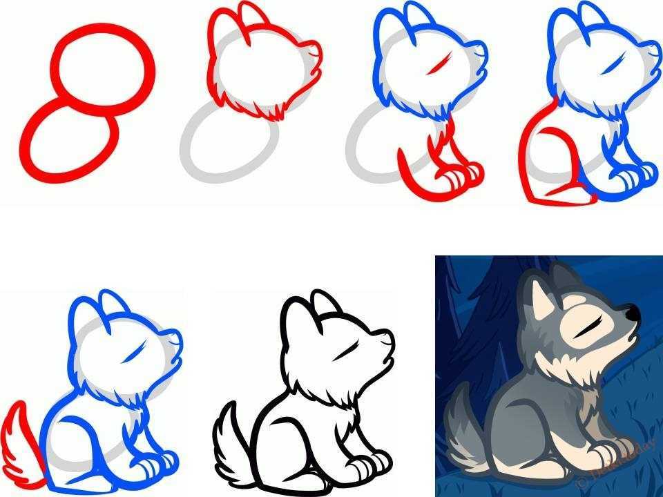 Хотите узнать как нарисовать волка карандашом Тогда предлагаем поэтапную инструкцию как нарисовать волка лего и просто
