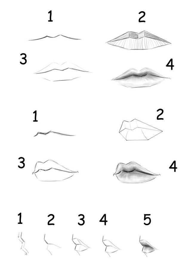 Как рисовать губы: 13 шагов (с иллюстрациями)