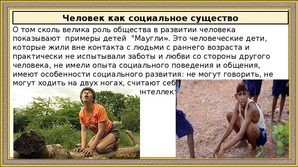 Почему человек социальное существо?