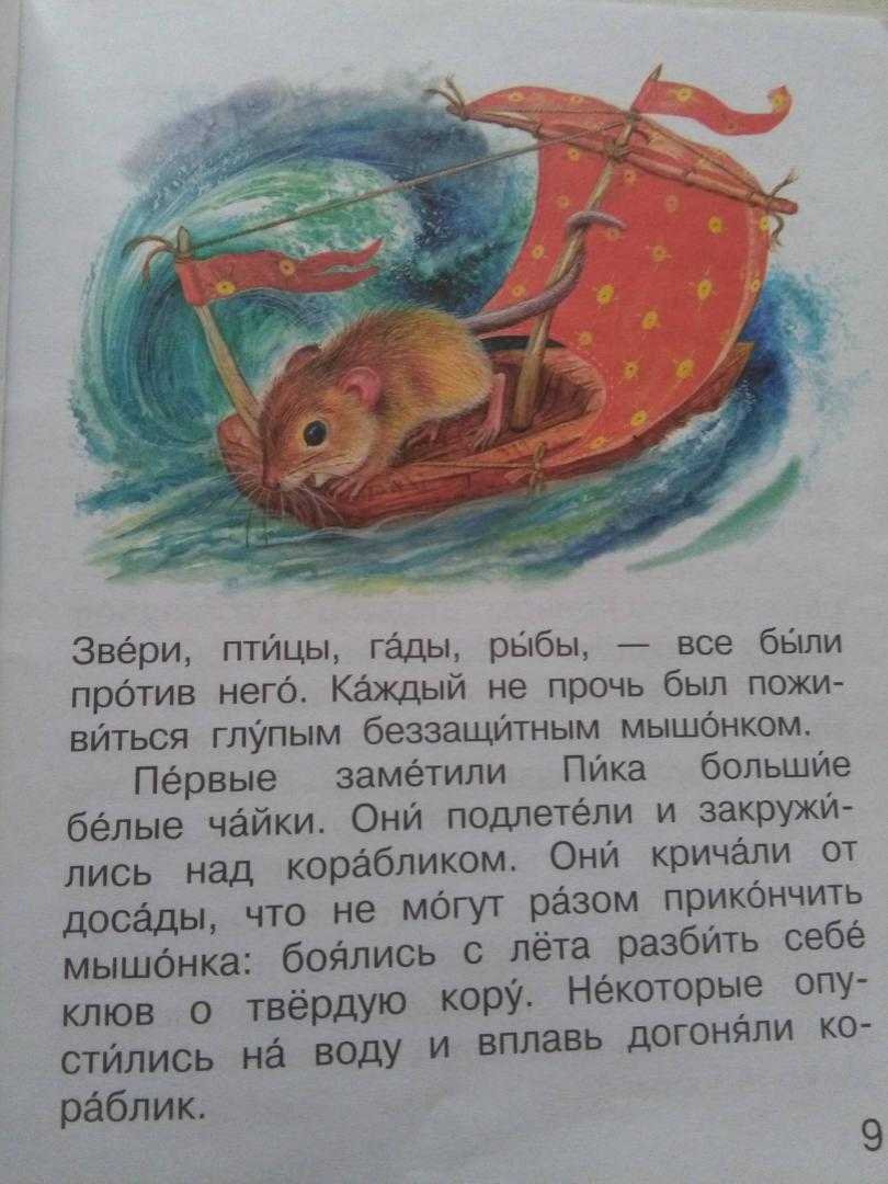 Мышонок пик - бианки в.в. рассказ про мышонка и его приключения в лесу.