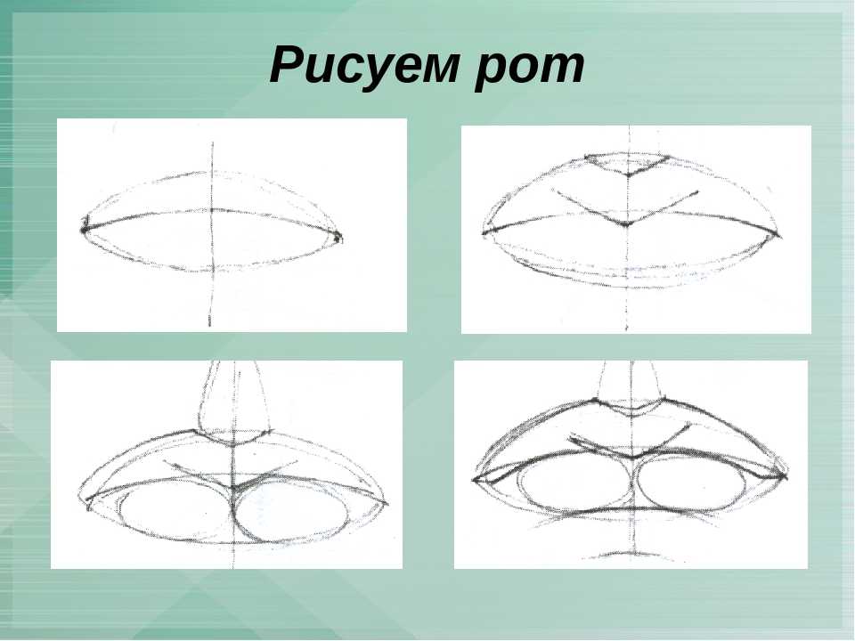 Как нарисовать губы человека поэтапно 8 уроков