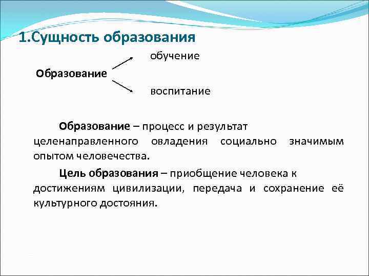 Роль и задачи образования в современном обществе
