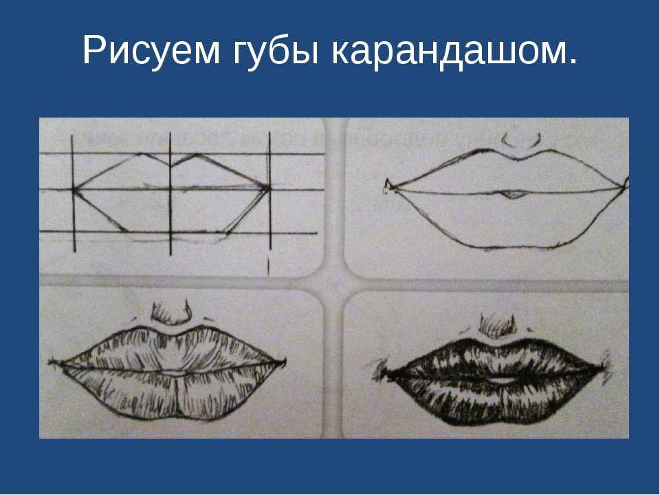 Как нарисовать губы карандашом: поэтапный мастер-класс рисования губ человека для начинающих
