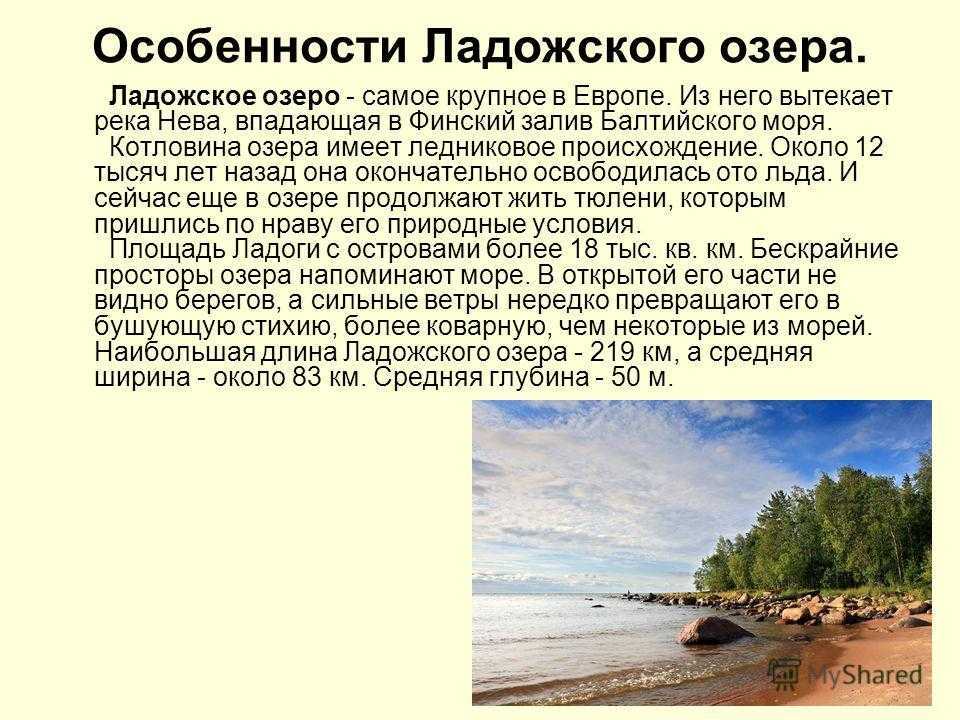 История происхождения ладожского озера: кратко и увлекательно