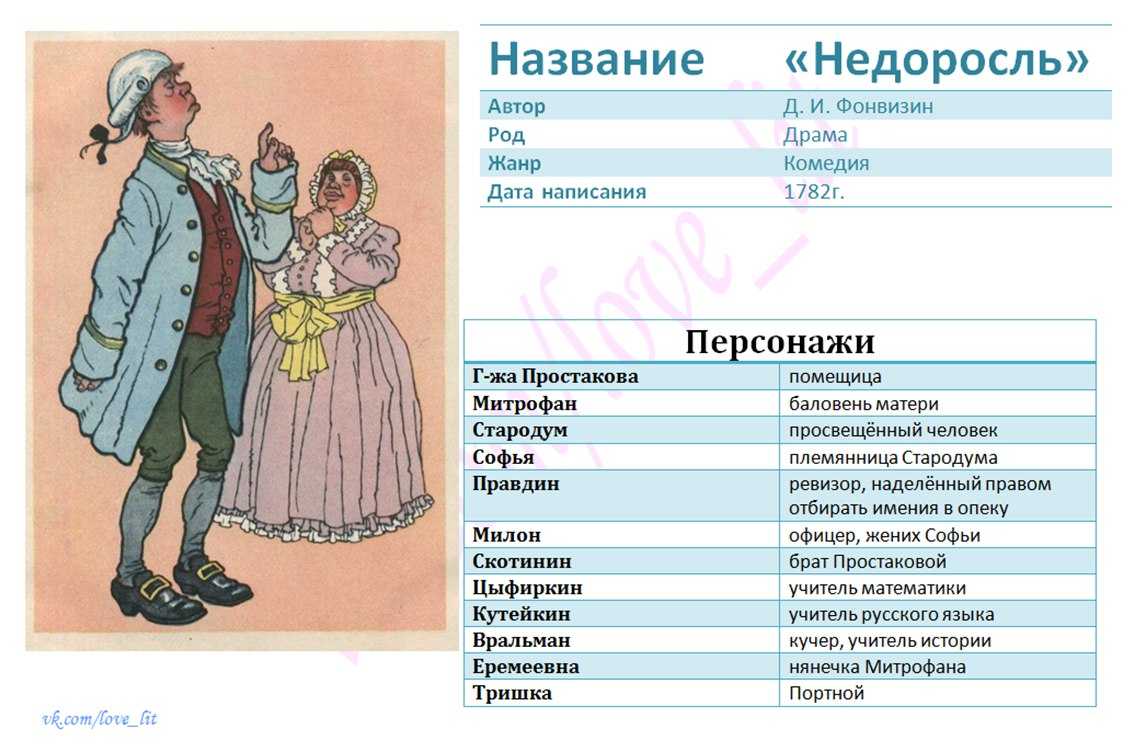 "воспитание в комедии недоросль" - сочинение по литературе