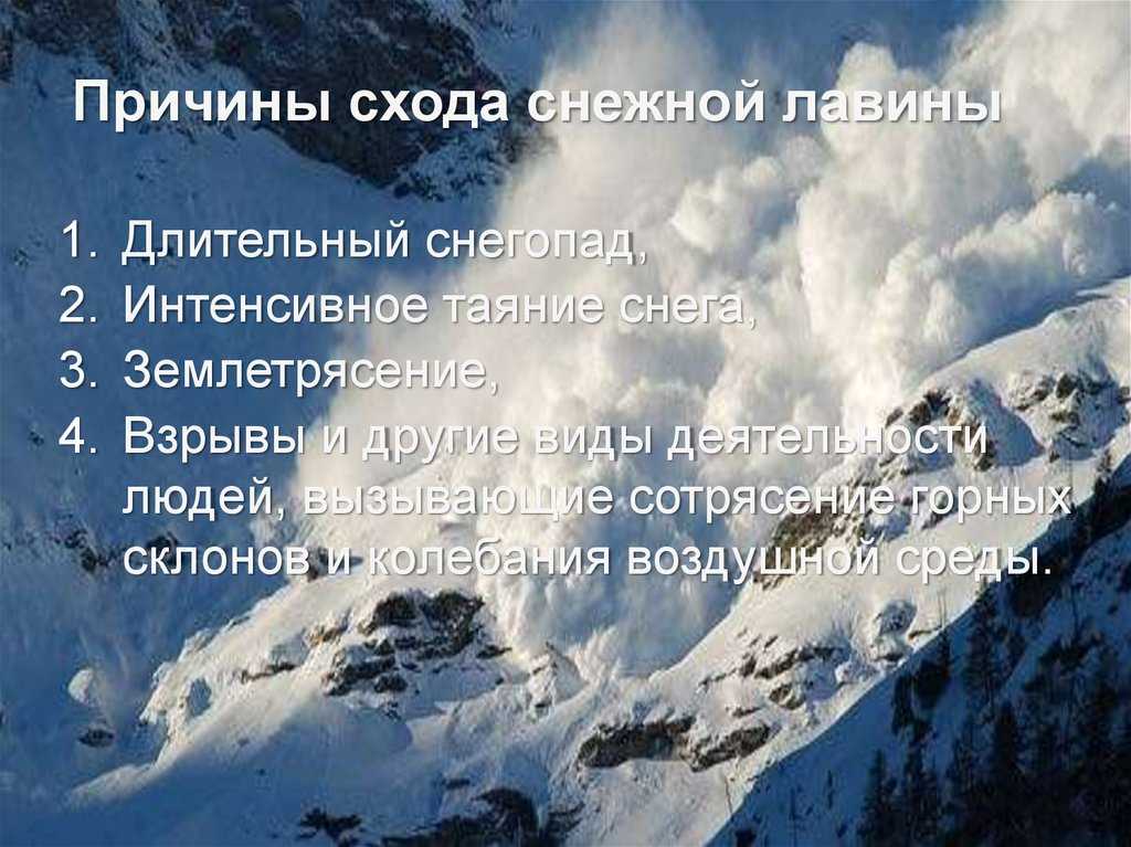 Безопасность жизнедеятельности: лавина, реферат – учил? нет!