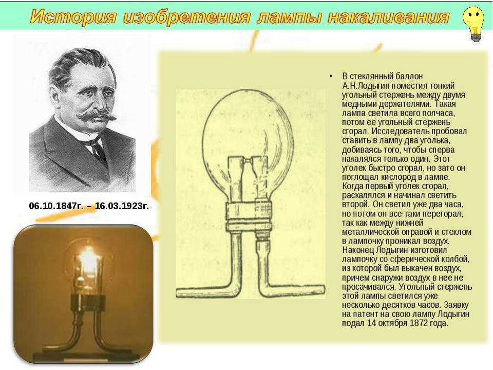 История возникновения светильников кратко