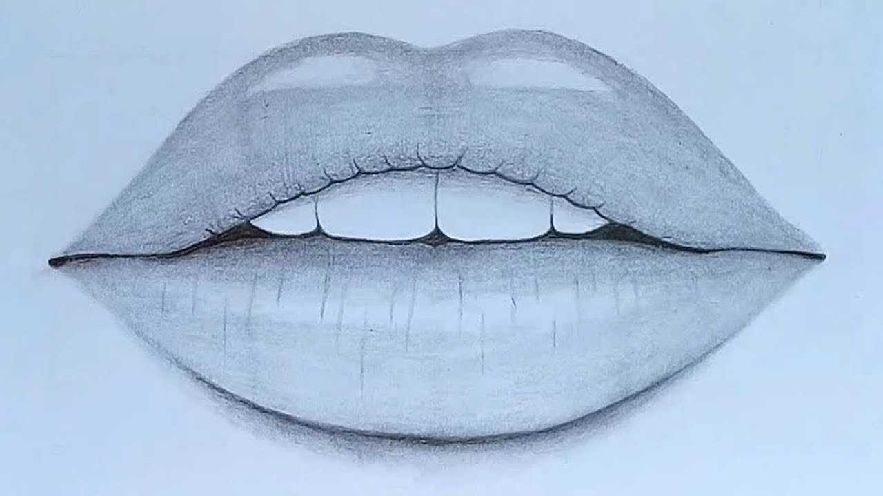Как легко рисовать губы карандашом - поэтапно для начинающих