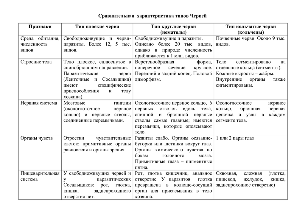Тип плоские черви | дистанционные уроки