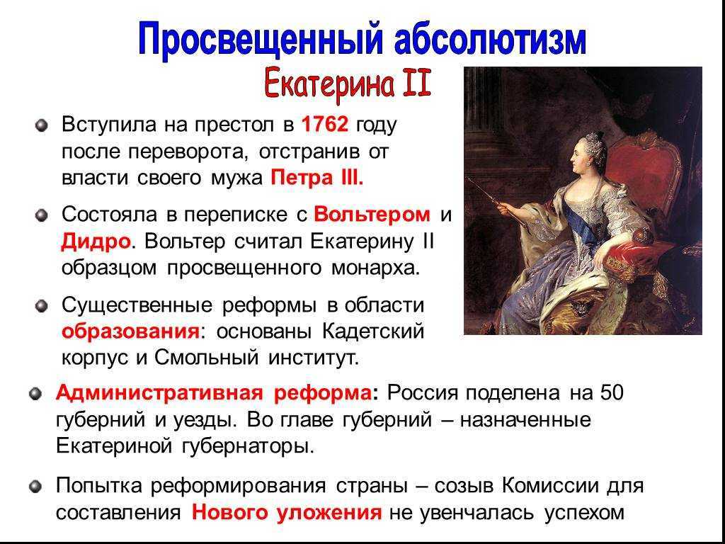 Что такое эпоха просвещенного абсолютизма: идеи, суть реформ