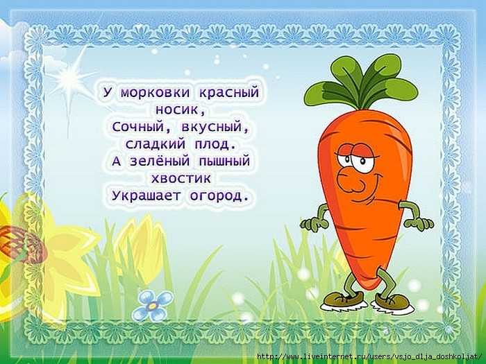 Загадки про овощи