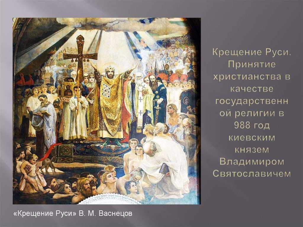 Доклад на тему крещение руси 3, 4, 5, 6 класс окружающий мир, кратко