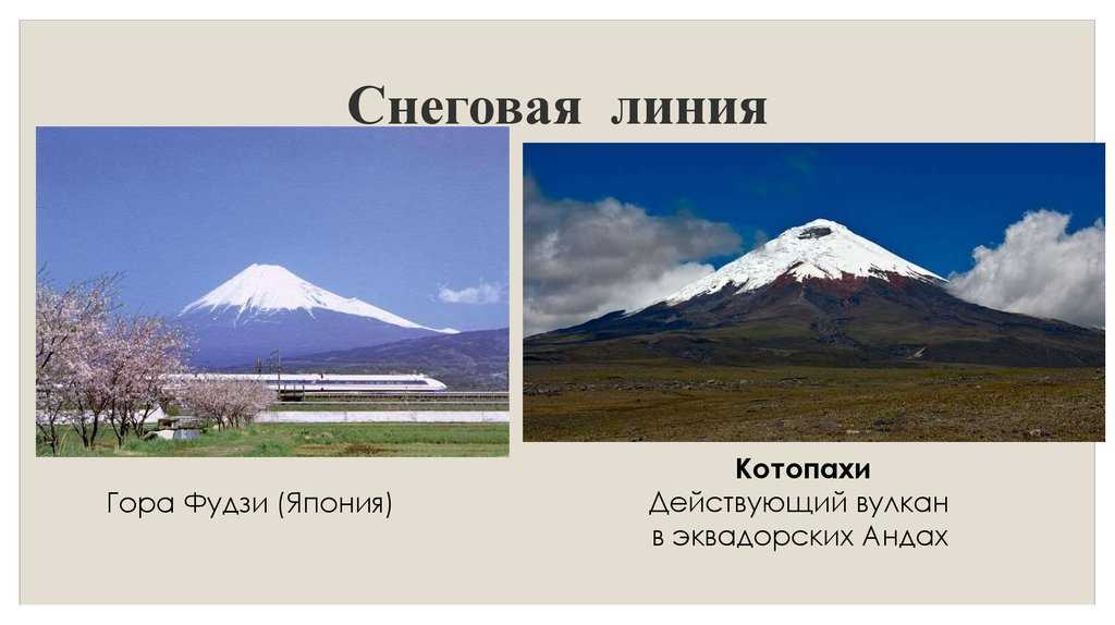 Что такое снеговая линия и от чего зависит её высота?