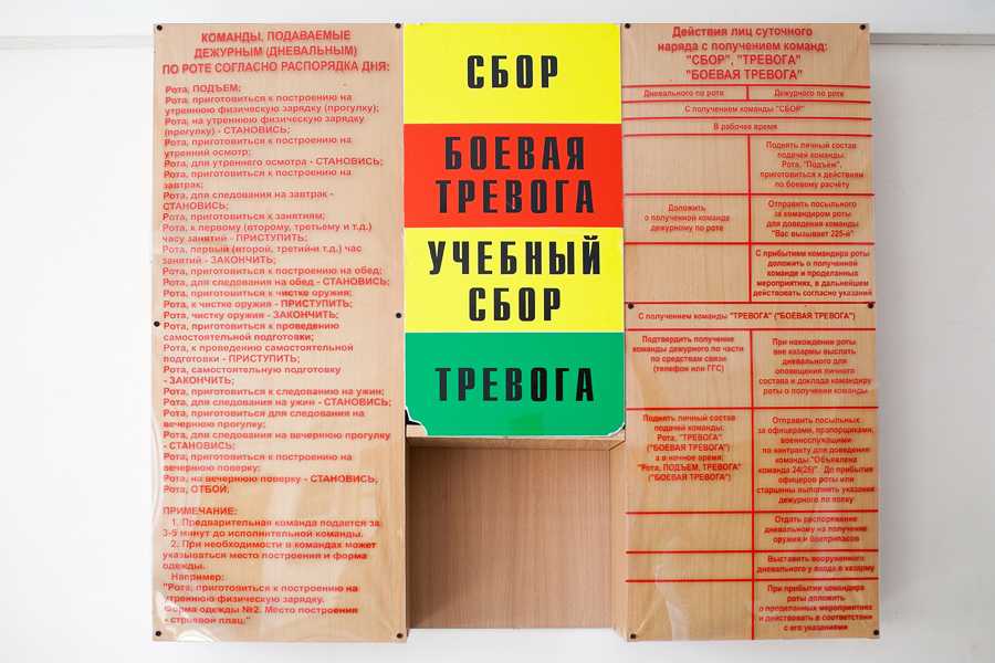 Действия военнослужащего при командах «сбор», «боевая тревога», «тревога»