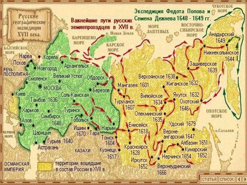 Итог освоения сибири 17 век кратко - узнавалка.про