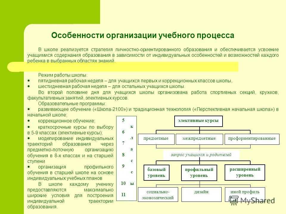 Особенности организации образовательного процесса в системе дополнительного образования